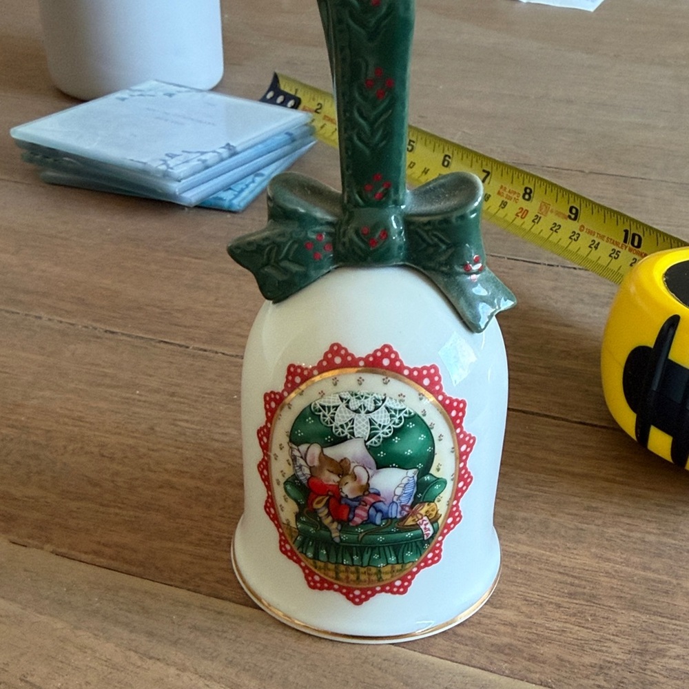 Avon Collectibles Ceramic Bell with Mouse Design